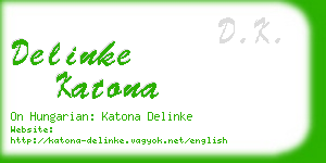 delinke katona business card